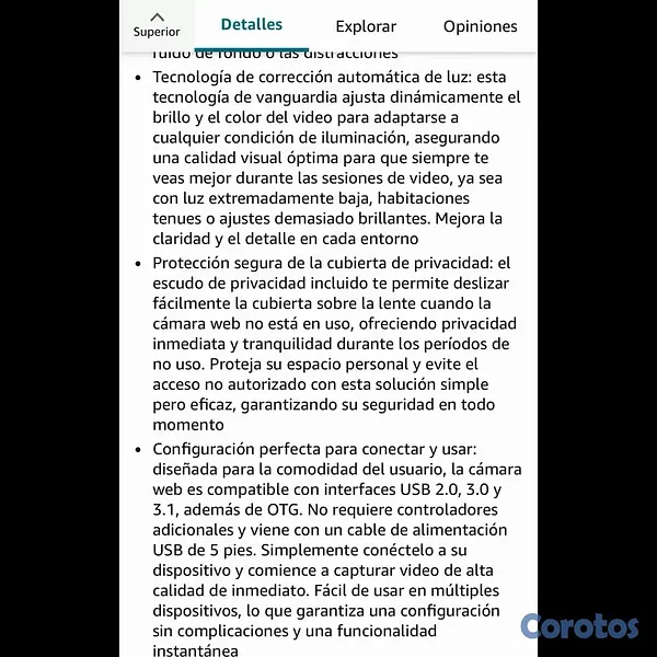 camaras y audio - Cámara Web HD 9
