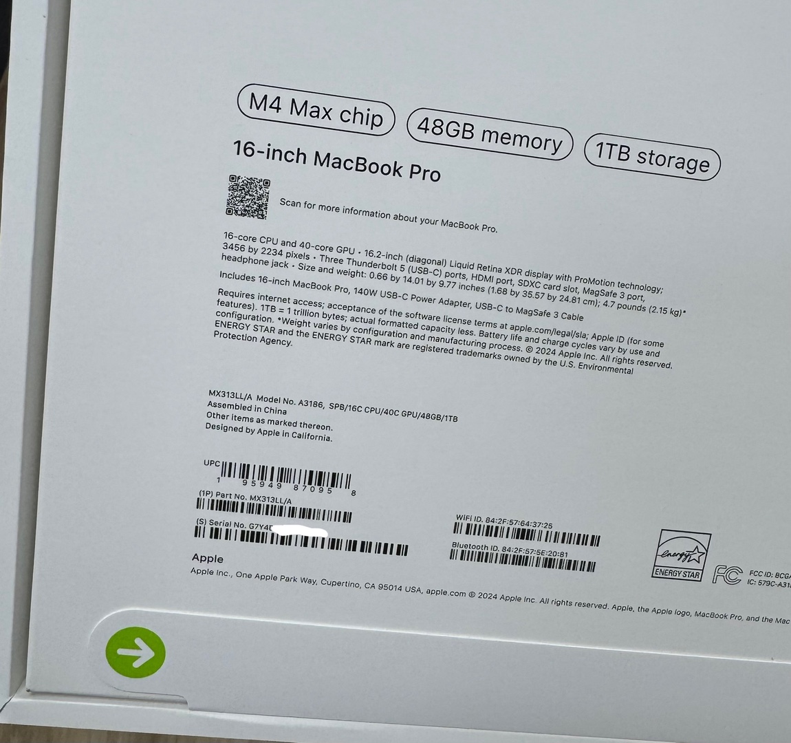 computadoras y laptops - MacBook Pro 16” M4 Max 48GB & 36GB RAM 1TB SSD Nuevas Selladas - Tienda física 4