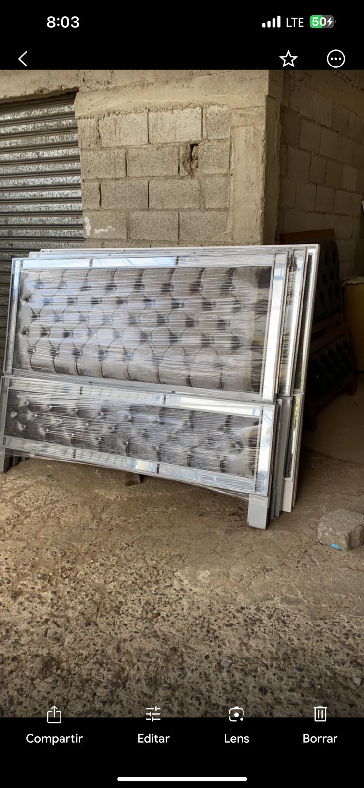 muebles y colchones - Cama tapizada moderna  2