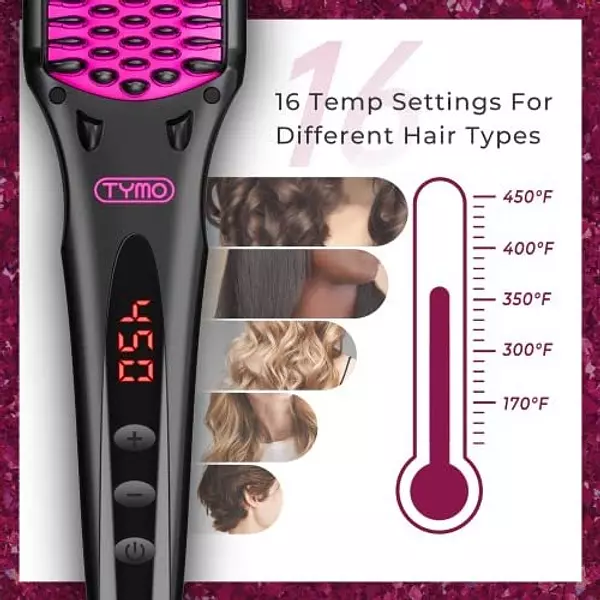 Salud y Equipamiento Médico - Cepillo Para Alisar El Cabello Con Timo Cepillo Para Alisado 5
