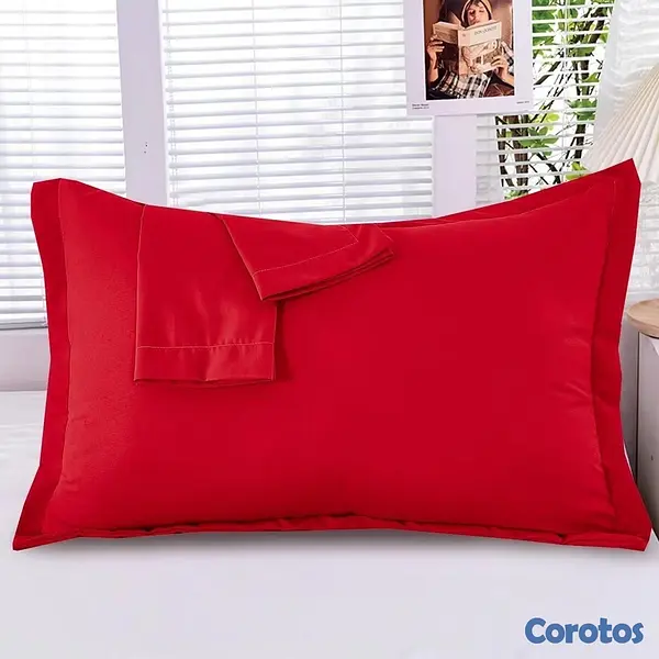 decoración y accesorios - funda de almohada en tela algodón 2 unidad  2