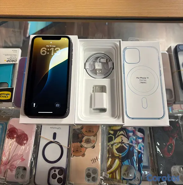 celulares y tabletas - iphone 11 negro 64 GB Desbloqueado.**Somos Tienda  2