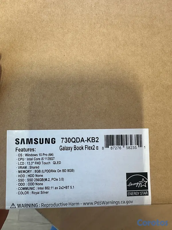 computadoras y laptops - BOOK FLEX 2 13.3" 360 TOUCH QLED i5-1135G7 8GB RAM 256GB SSD SILVER  W10 PRO 2