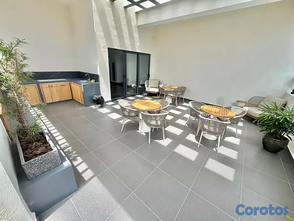 apartamentos - alquiló amueblado naco piso 11 dos habitaciones con baño balcón dos parqueos  17