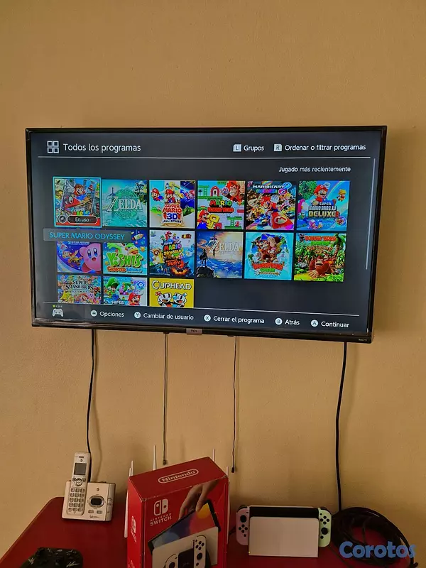 consolas y videojuegos - Vendo nintendo Switch Oled con Hack y muchos juegos 2