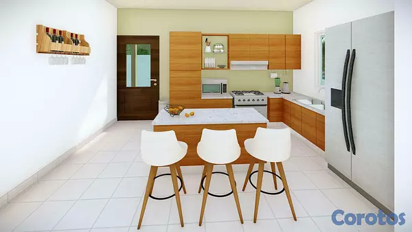 casas - Casa Moderna en Venta, Gurabo - Los Rieles | 3 Hab. + Línea Blanca 6