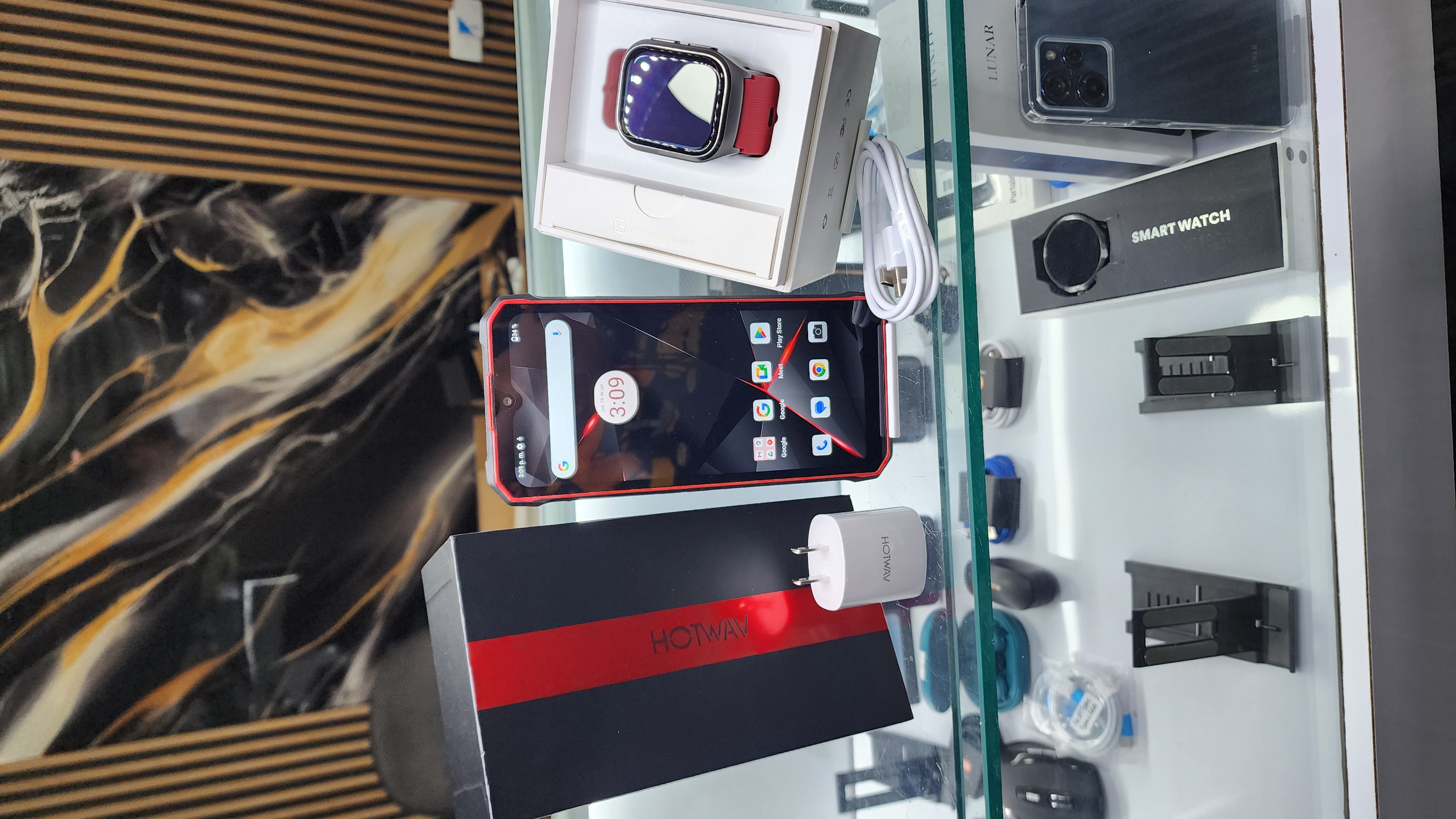 celulares y tabletas - 💪 HOTWAV T7 | 128GB + 8GB RAM | Batería 6500 Resistente + Smartwatch de Regalo
 1