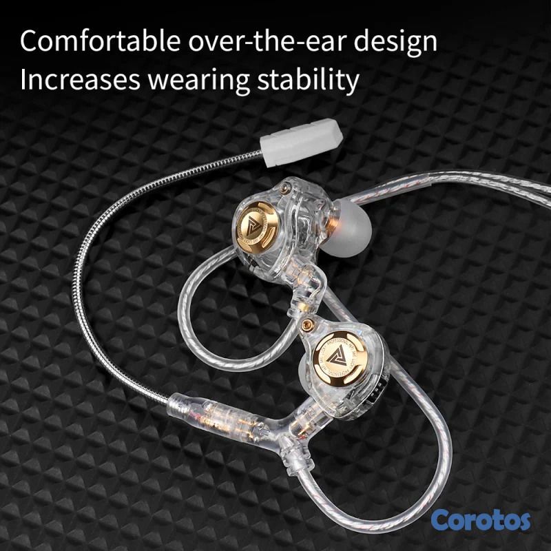 camaras y audio - Cable modular audio c/Mic para gaming QKZ Q7-Max 4