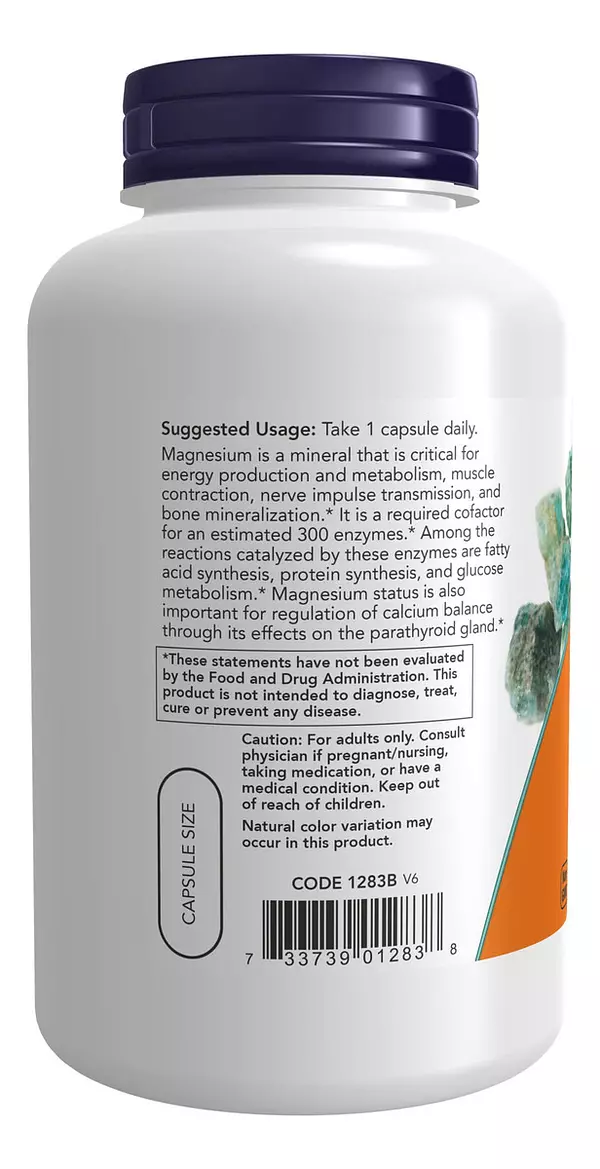 Salud y Equipamiento Médico - Now Suplementos Magnesio 400 Mg Funcion Enzimatica 3