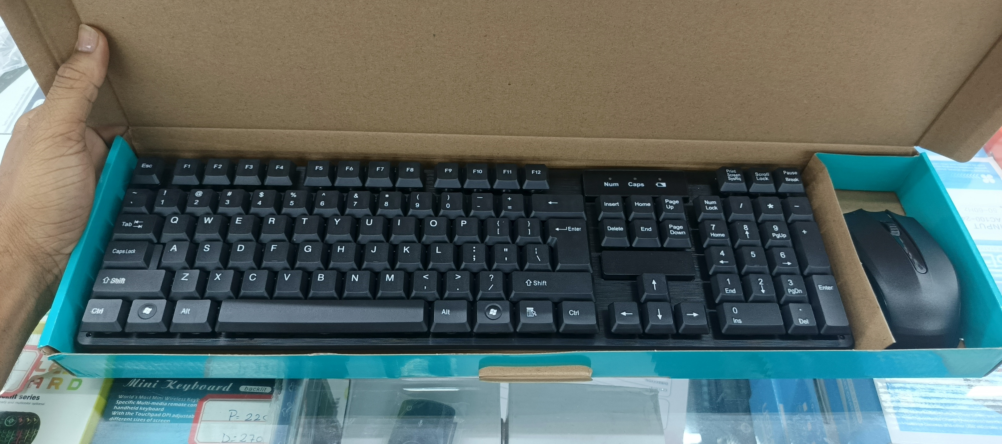 accesorios para electronica - Combo de teclado y mouse inalámbrico 1