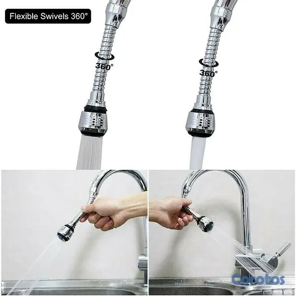 cocina - Manguera flexible 360 grados, ahorro de agua, boquilla para cocina 4