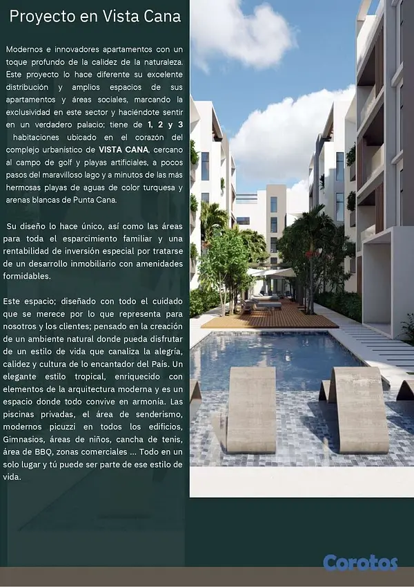 apartamentos - PROYECTO EN VISTA CANA 2