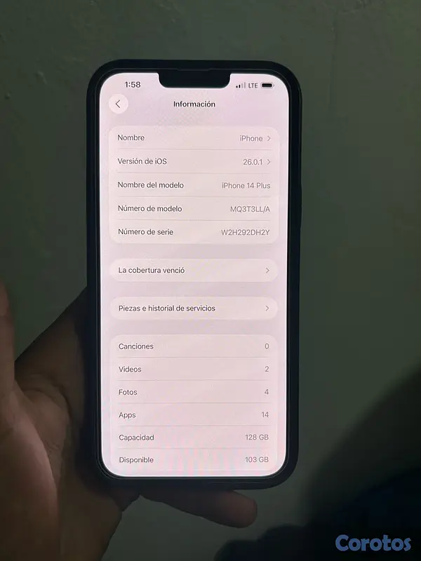 celulares y tabletas - iPhone 14 Plus  2