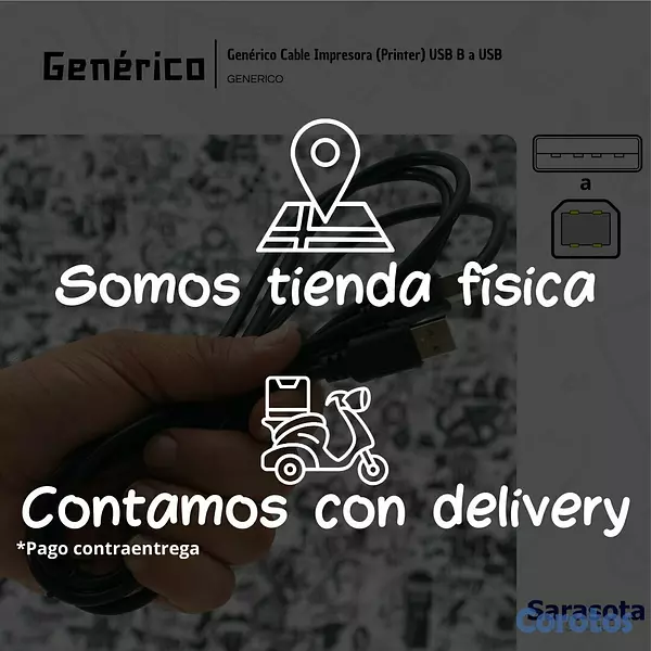 accesorios para electronica - Genérico Cable USB-B Impresora o Printer 3