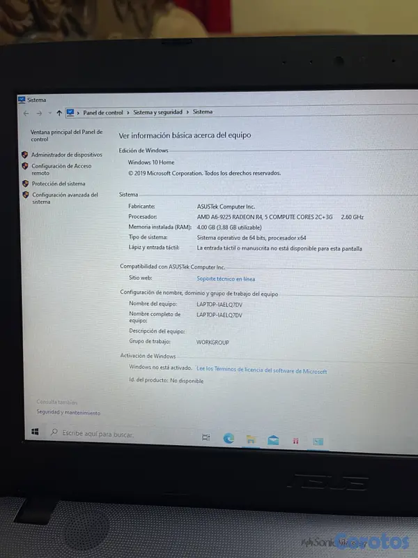 computadoras y laptops -  ASUS VivoBook Max X441BA AMD A6-9225 de 7ma gener 3