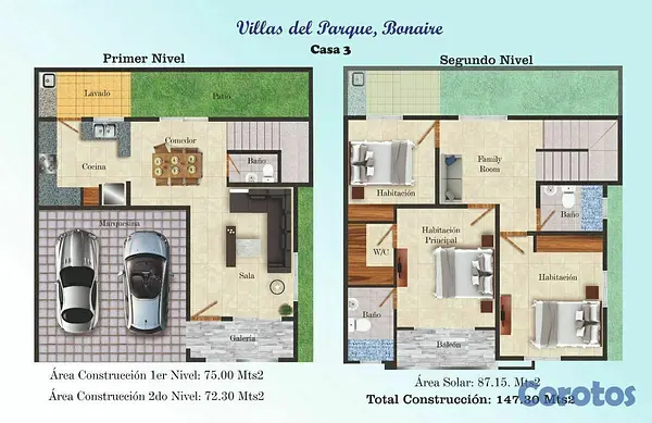 casas - Villas Bonaire, villa 5, alma rosa II 5