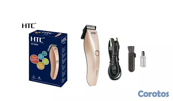 salud y belleza - Máquina de afeitar y recortar inalámbrica HTC AT-206
 2