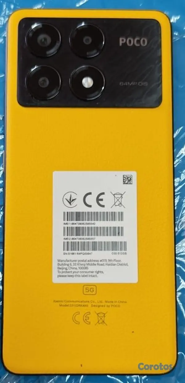 celulares y tabletas - CELULAR XIAOMI POCO X6 PRO 5G 512GB+12GB CONDICION 5
