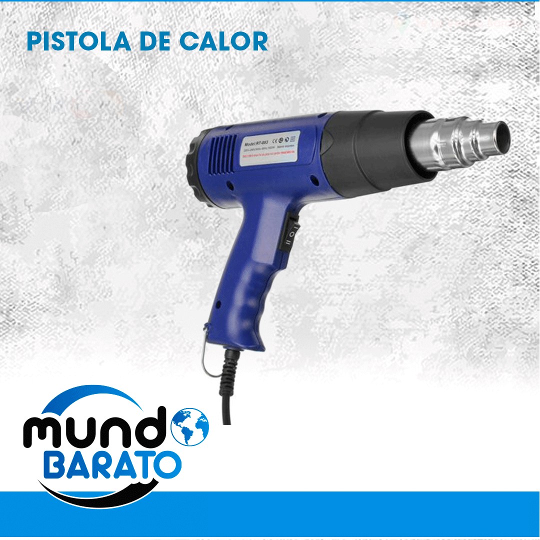 herramientas, jardines y exterior - Pistola de Aire Caliente Hot Air Ggun 2000w 50-500 Celsius 0