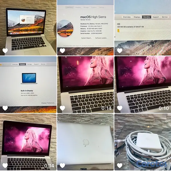 computadoras y laptops - 🔥MacBook Pro 15”Original,Gris Espacial,cargador original!🔥🔥 3
