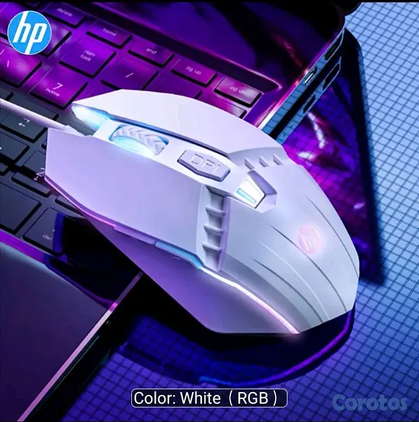 accesorios para electronica - HP rgb mouse blanco 2