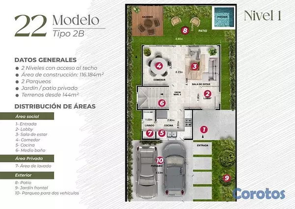casas - Apartamento en venta en la Av.Ecologica 6
