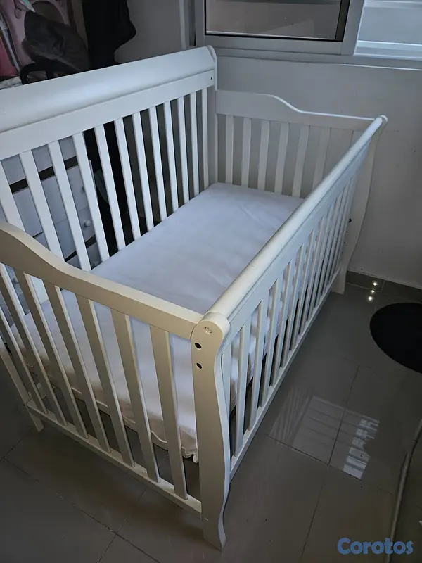 muebles - Vendo cuna + colchón como nueva  4