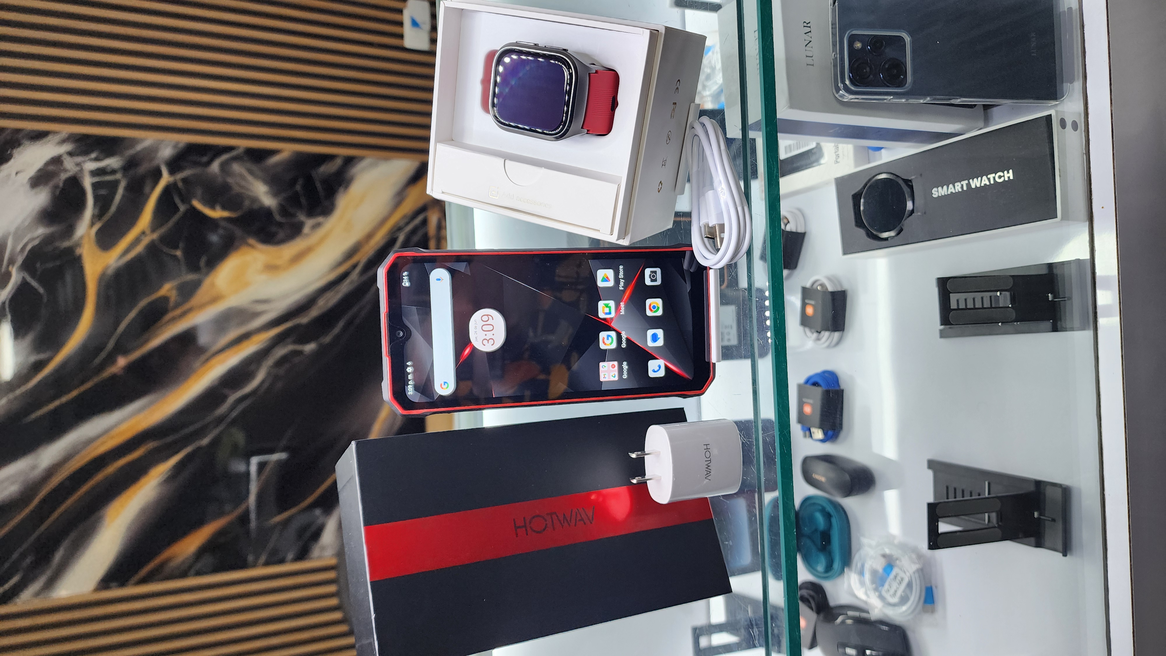 celulares y tabletas - 💪 HOTWAV T7 | 128GB + 8GB RAM | Batería 6500 Resistente + Smartwatch de Regalo
 3