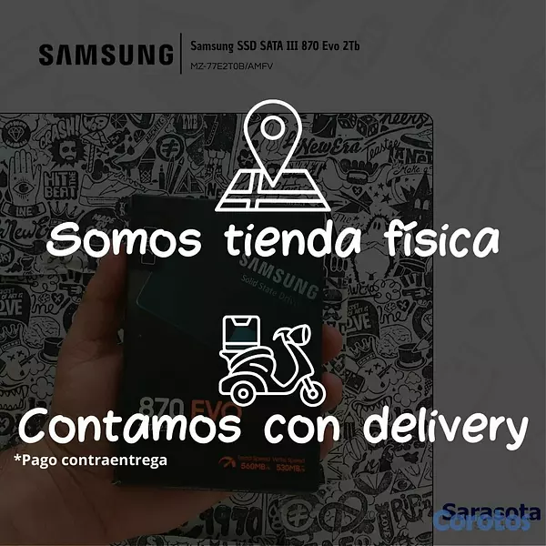 accesorios para electronica - Samsung SSD SATA III 870 Evo 2Tb 2