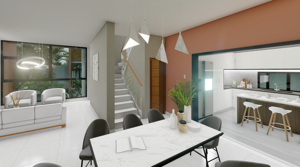 casas - Venta de Casa en Residencial Cerrado en Altos de Arroyo Hondo. 6