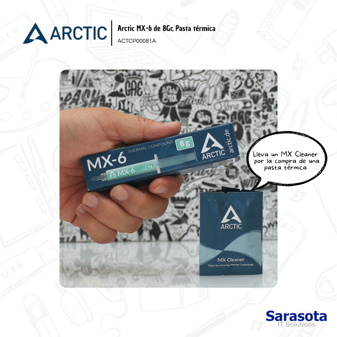 accesorios para electronica - Pasta térmica Arctic MX-6 de 8gr. mas regalo  1