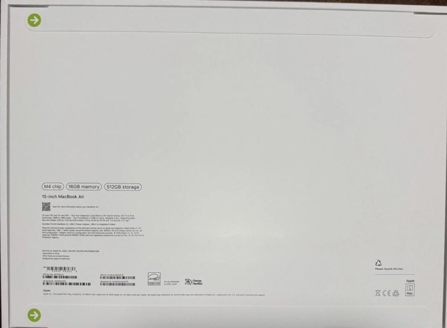 computadoras y laptops - Oferta MacBook Air 15” Chip M4 16GB RAM 512GB SSD Color Silver  2