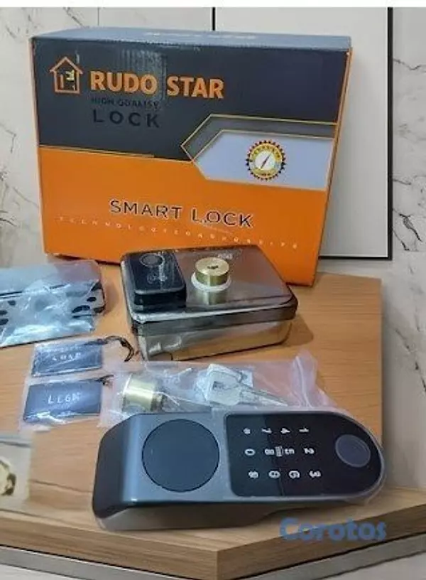 otros electronicos - Cerradura Smart HS-SL-TT4 para Puertas de Hierro c 3