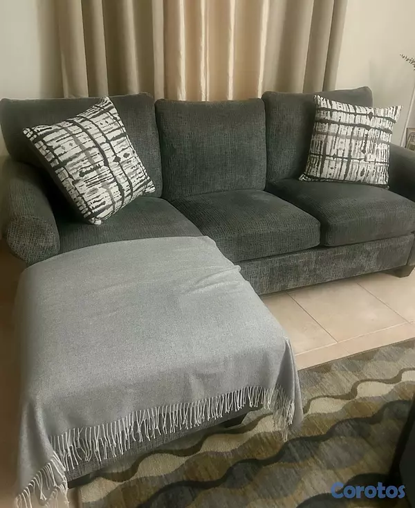 muebles y colchones - mueble en L para sala o recibidor  2