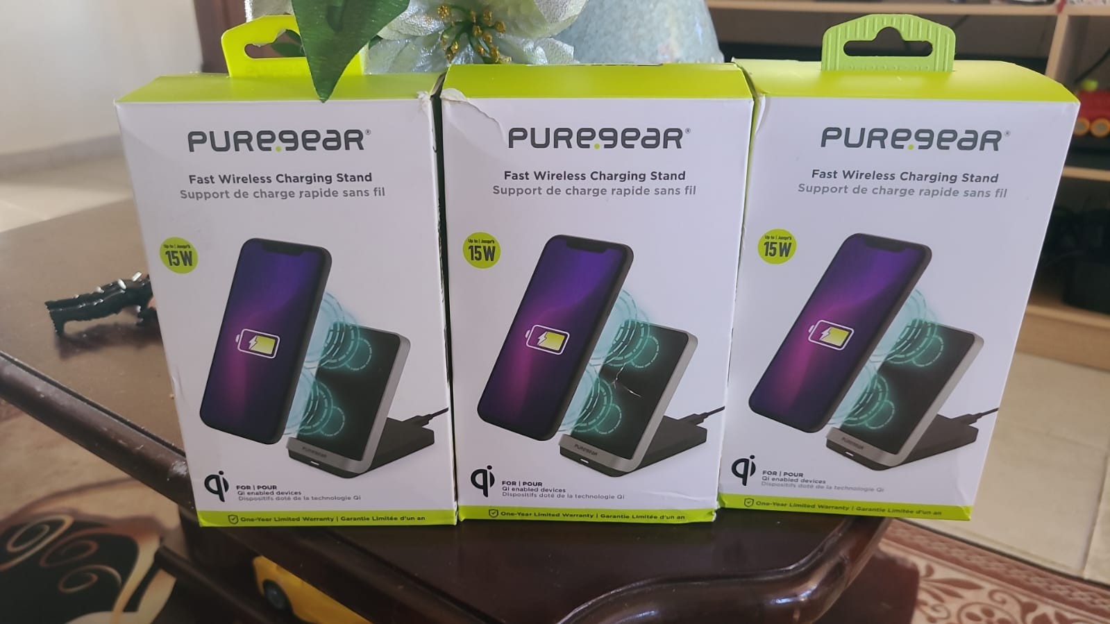 accesorios para electronica - CARGADOR INALAMBRICO CARGA RAPIDA 15W PURE GEAR  0