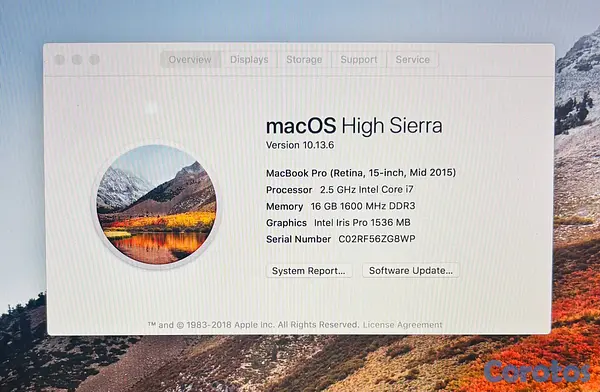 computadoras y laptops - 🔥MacBook Pro 15”Original,Gris Espacial,cargador original!🔥🔥 5