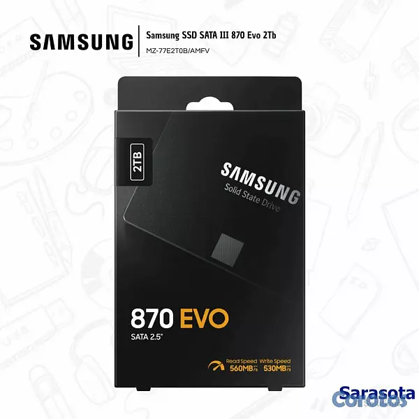 accesorios para electronica - Samsung SSD SATA III 870 Evo 2Tb 3