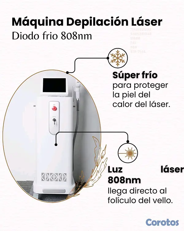 servicios profesionales - Maquina depilacion laser diodo frío 810nm 2