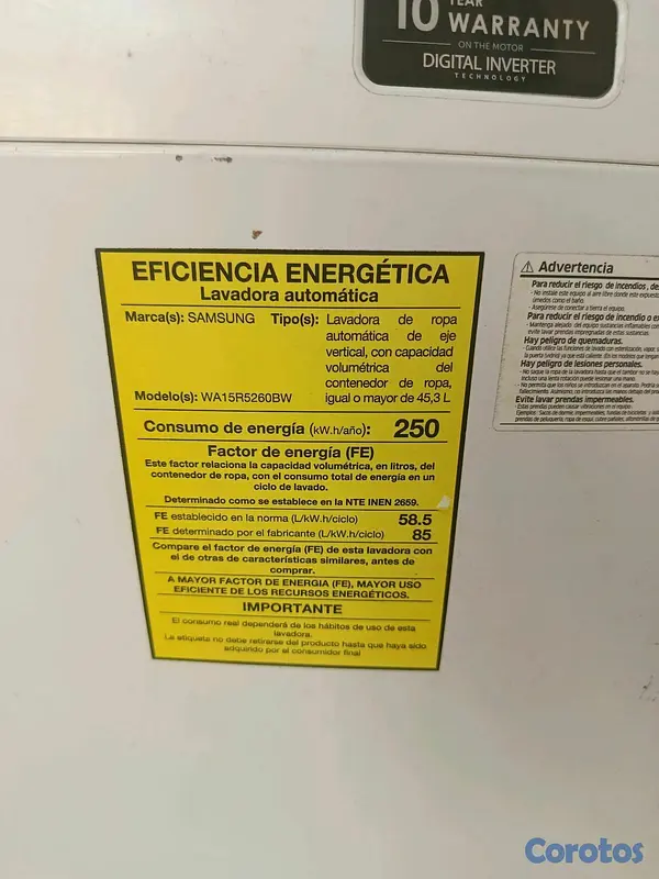 electrodomesticos - Lavadora Samsung para piezas  3