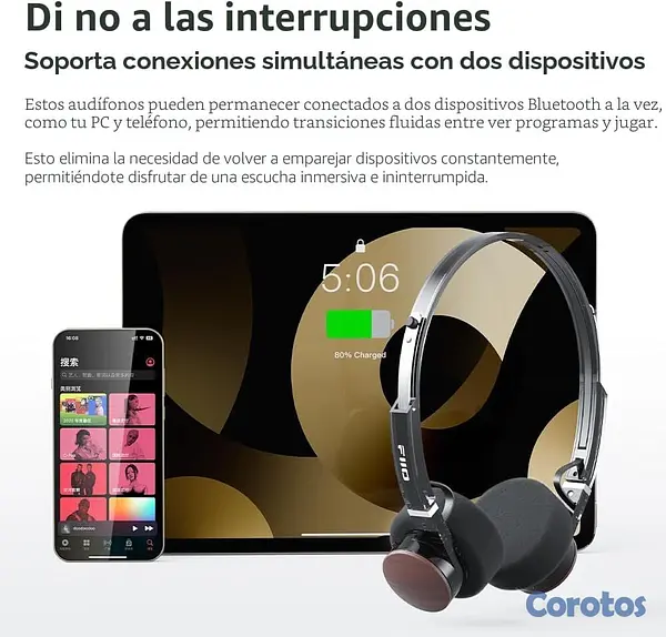 camaras y audio - Fiio EH11 Auriculares Bluetooth retro, LDAC, 30h,  9