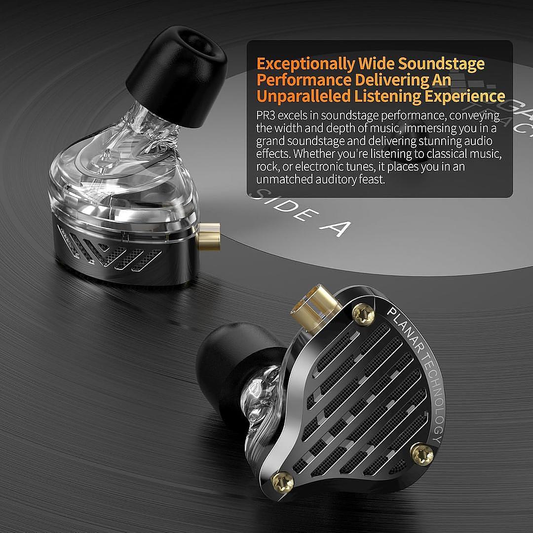 camaras y audio - KZ PR3 13.2mm Planar Magnetic IEM Detachable cable 4