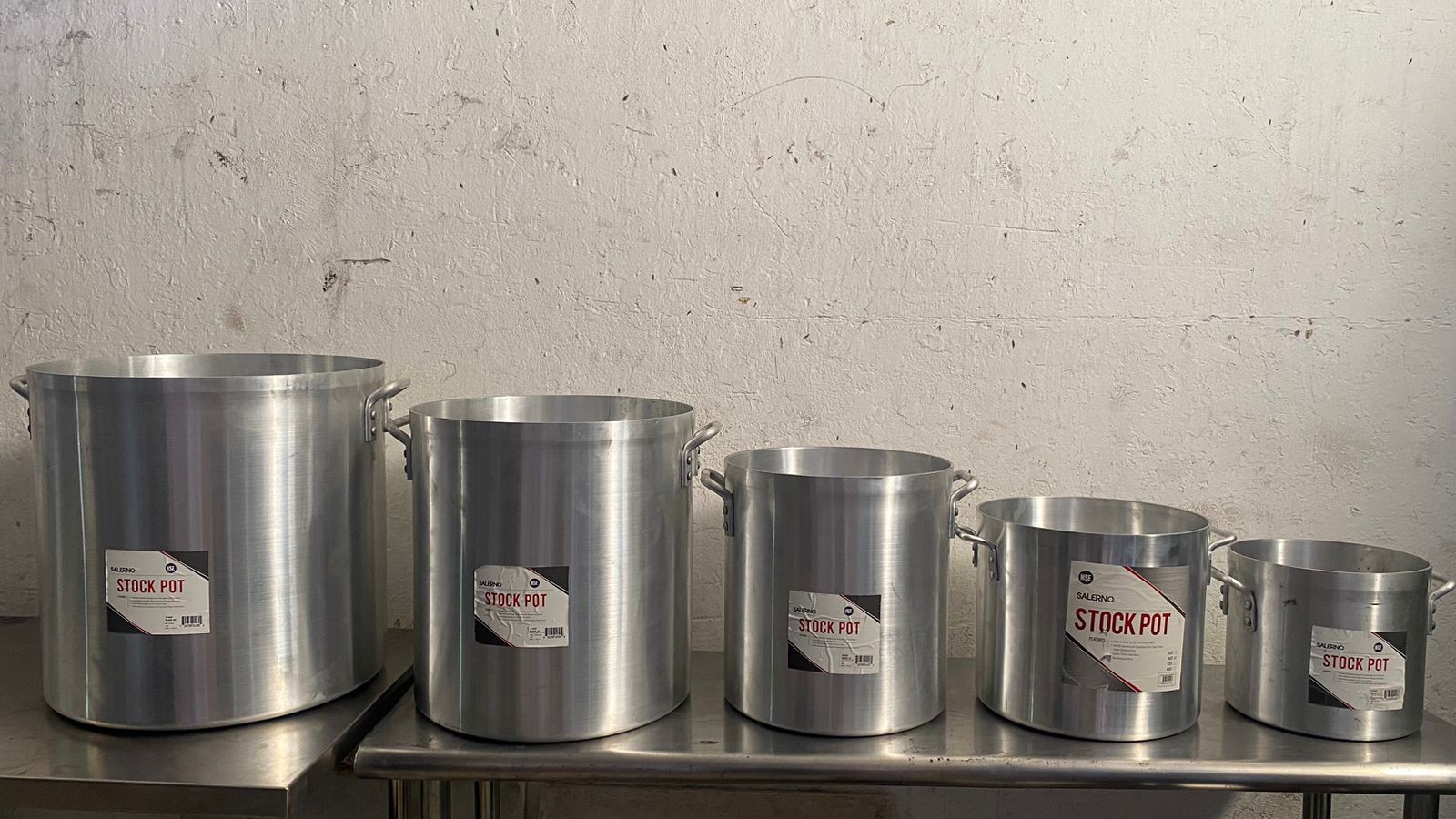 equipos profesionales - Olla de Aluminio, Salerno de 12 qts hasta 80 qts. 