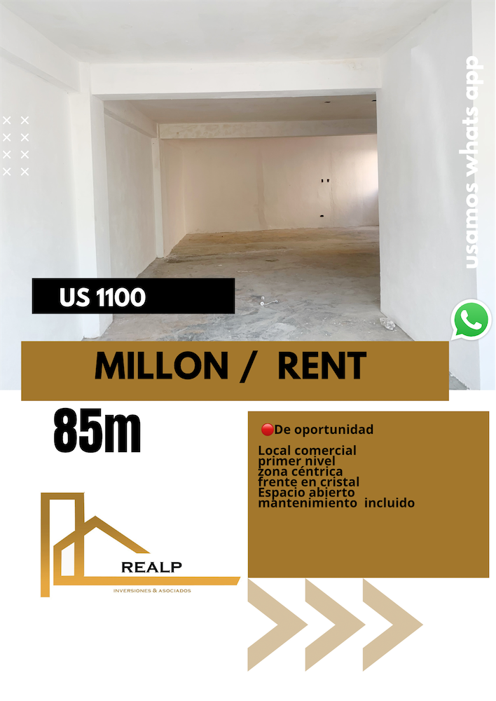 oficinas y locales comerciales - Local primer nivel 85 metros 0