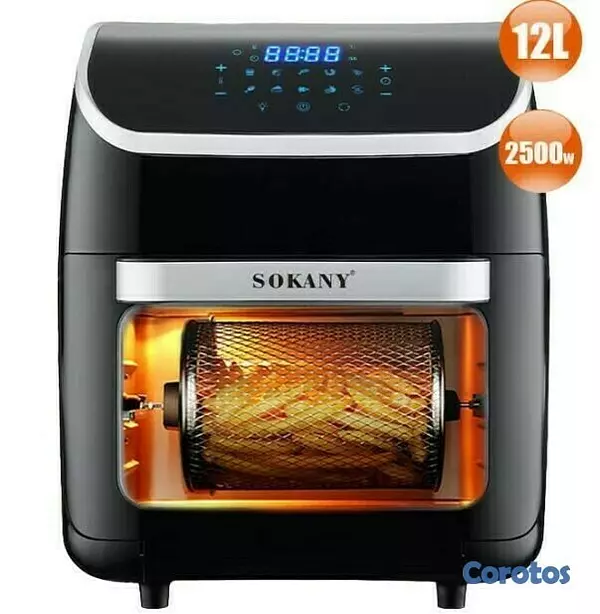 electrodomesticos - freidora de aire digital 12 litros tipo horno sokany SK-ZG-8039
 2