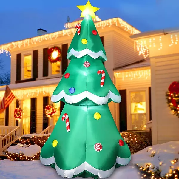 Salud y Equipamiento Médico - Inflable Arbol De Navidad De 7 Pies Luces Led Funfanso. 2
