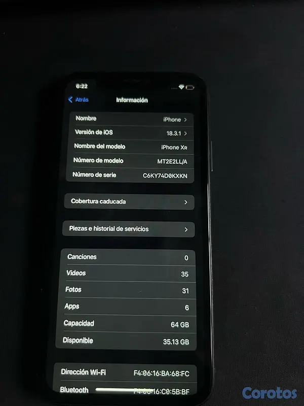 celulares y tabletas - IPhone XR Con Face ID dañado 6