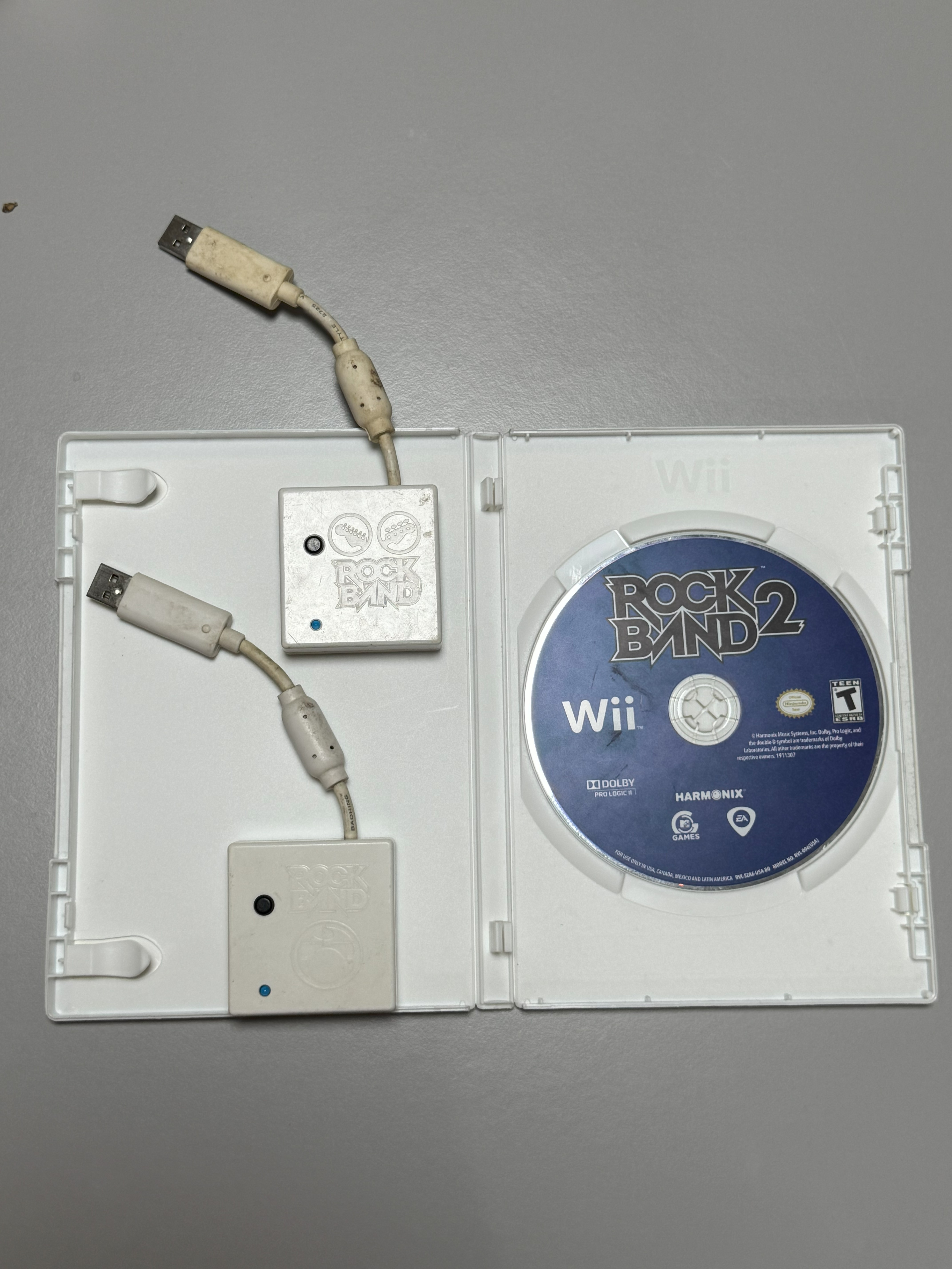 consolas y videojuegos - Wii Guitarra y Bateria Rock Band 2 2