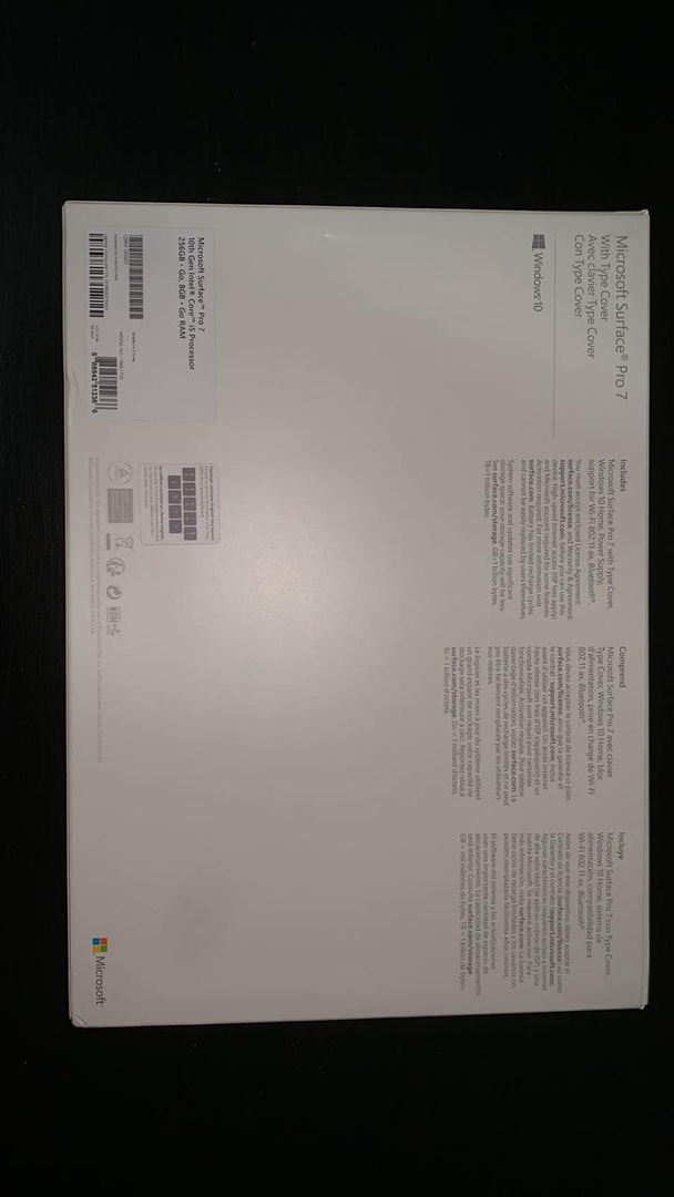 computadoras y laptops - Microsoft Surface Pro 7 8GB RAM 256GB SSD 3