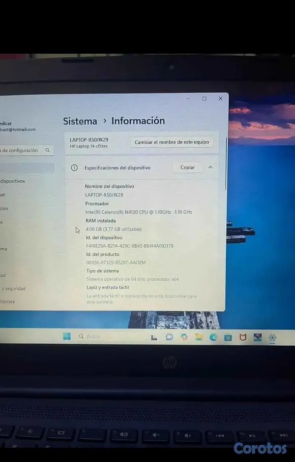 computadoras y laptops - Laptop hp 3