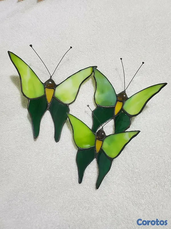 decoración y accesorios - Mariposas en vitral 4